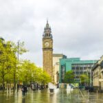 Der Schiefe Turm Von Belfast, Albert Memorial Clock Tower, Queen's Square Der Schiefe Turm Von Belfast, Albert Memorial Clock Tower, Queen's Square